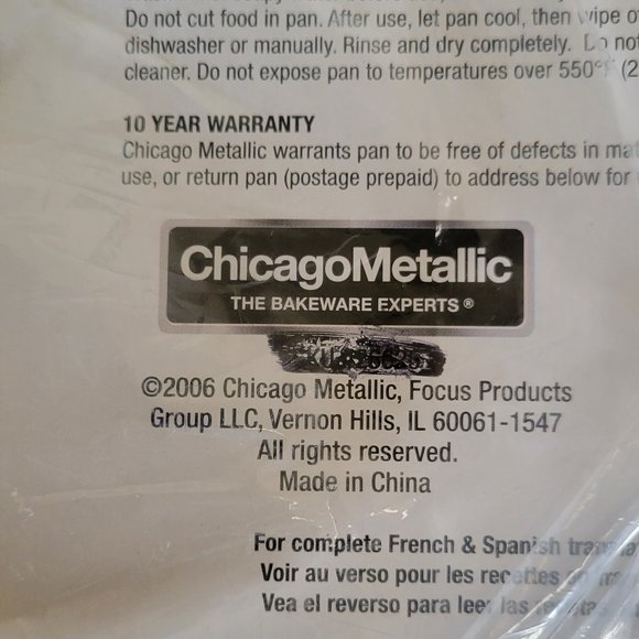 Chicago Metallic Heart Cupcake Pan NOS Vintage - Picture 6 of 8